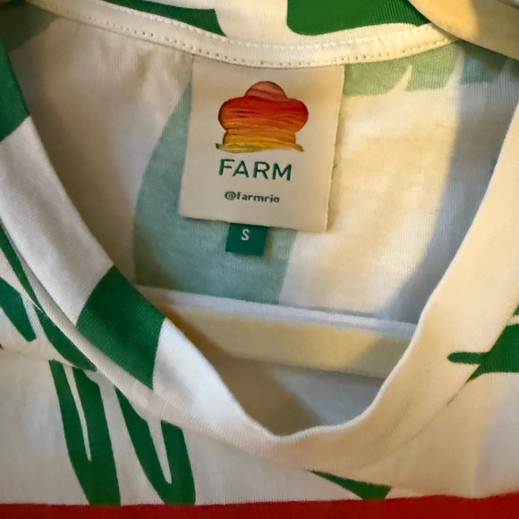 Farm Rio Green Print Maxi Dress with Rainbow Stripe - Picture 7 of 10